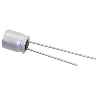 8mm طول قطبی آلومینیوم پلیمری خازن RS80J331MDNASQ پایان شعاعی