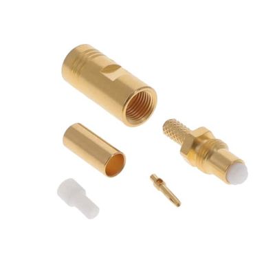 الکترونيک R114075000 RF رابط هاي همبند 25.1mm طول Crimp پایان